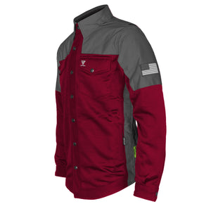 Summer Mesh Reflective Shirt Red Maroon Nebula - with Pads