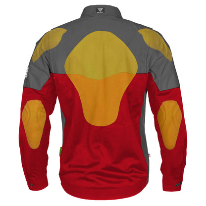 Summer Mesh Reflective Shirt Red Nebula - with Pads