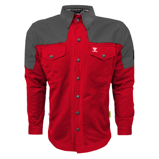 Summer Mesh Reflective Shirt Red Nebula - with Pads