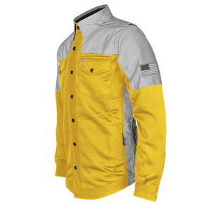 Summer Mesh Reflective Shirt Yellow Eclipse - with Pads
