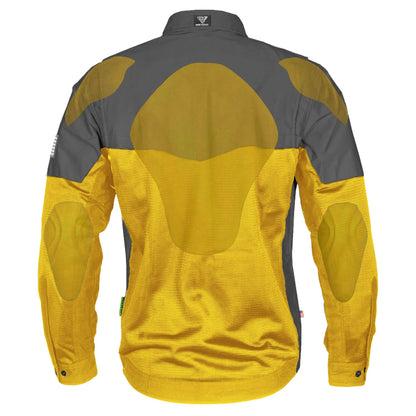 Summer Mesh Reflective Shirt Yellow Nebula - with Pads