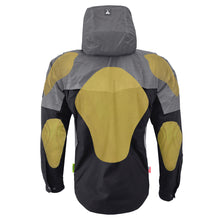 Protective Reflective Flannel Hoodie "Nightfall Nebula" For Men - Black with Pads