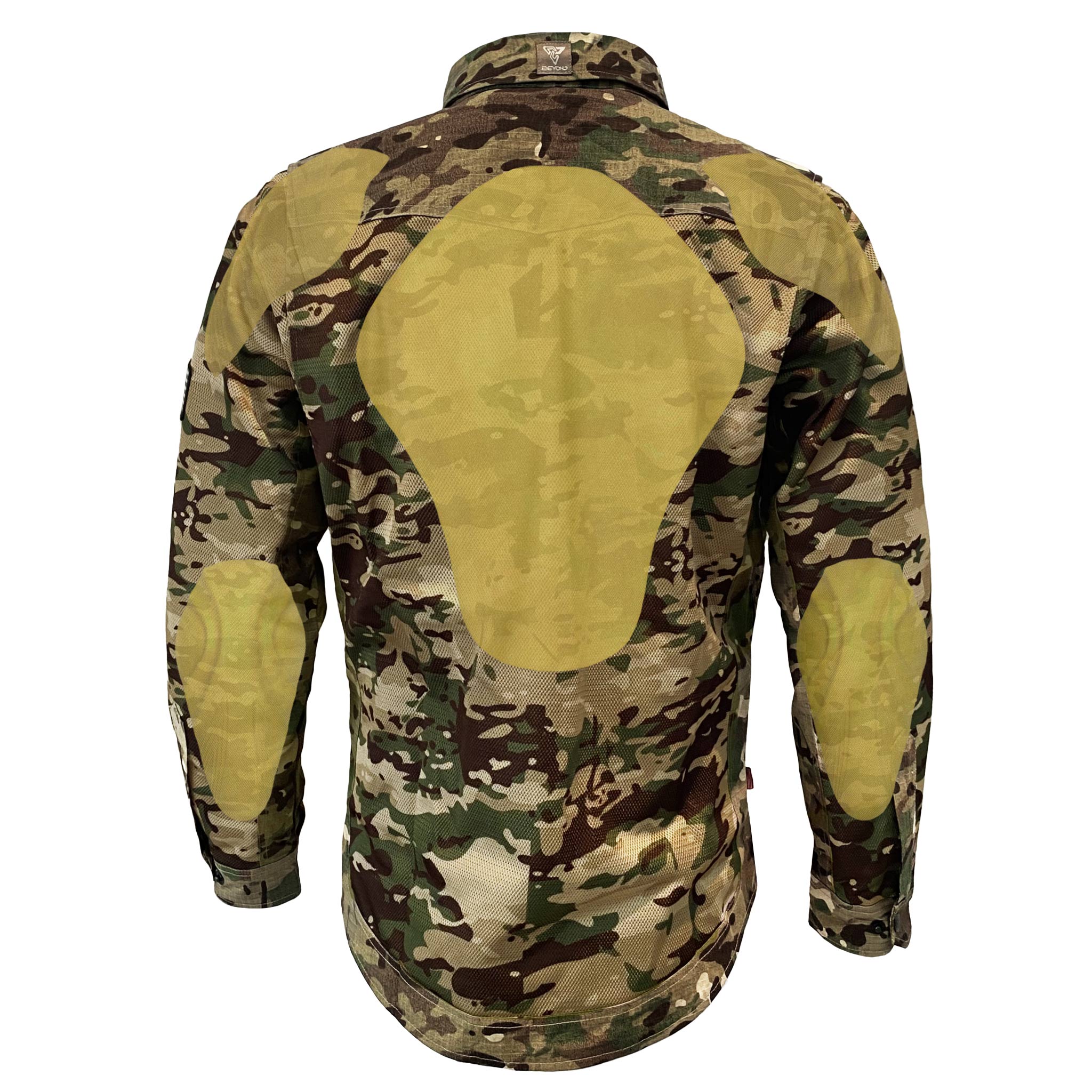 Summer Mesh Protective Camouflage Shirt "Delta Four" - Light Camouflage with Pads