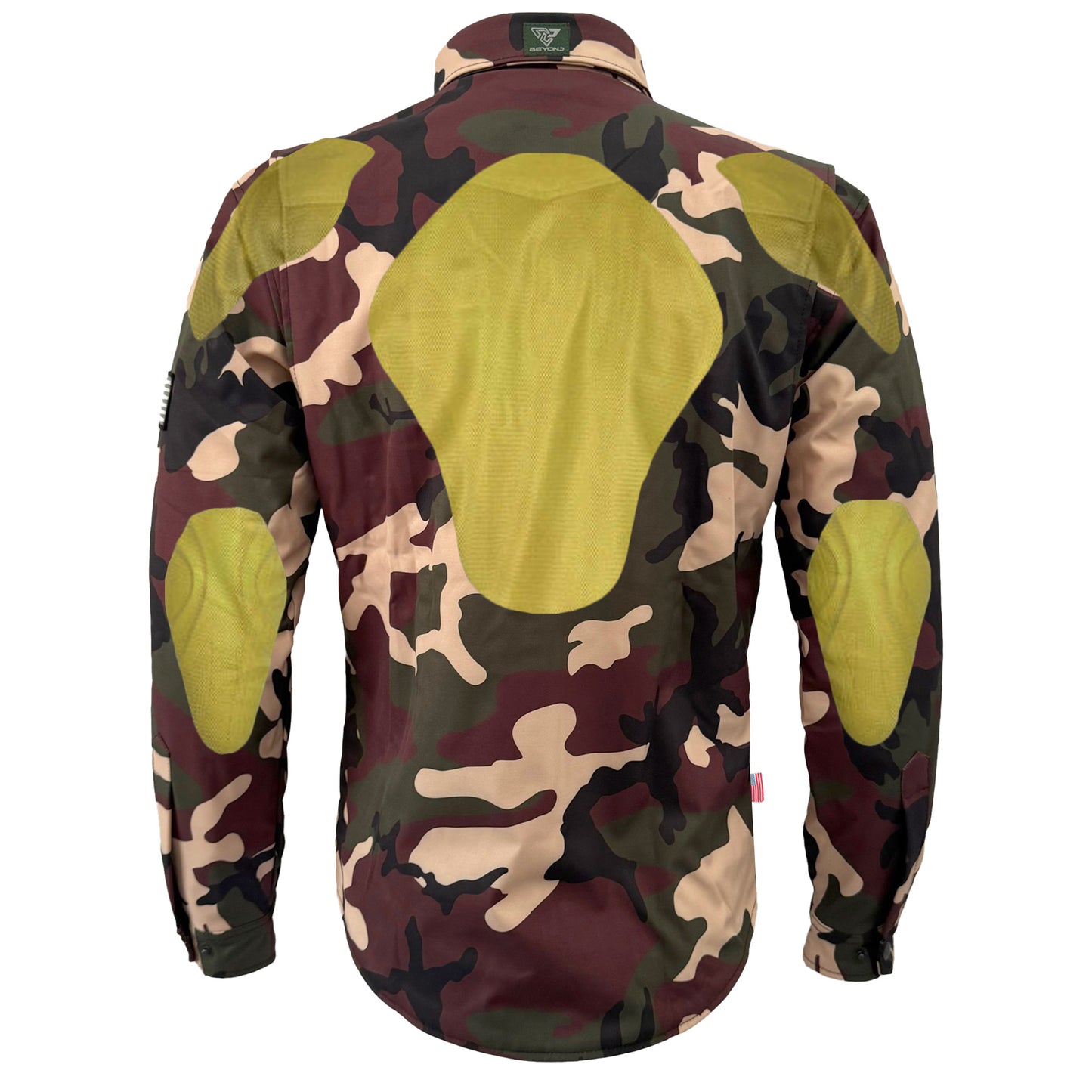 Protective SoftShell Winter Jacket for Men - Camouflage Knight Hawk with Pads