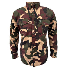 Protective SoftShell Winter Jacket for Men - Camouflage Knight Hawk with Pads