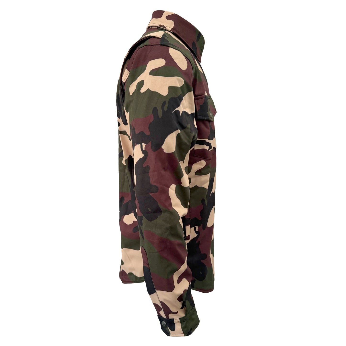 Protective SoftShell Winter Jacket for Men - Camouflage Knight Hawk with Pads