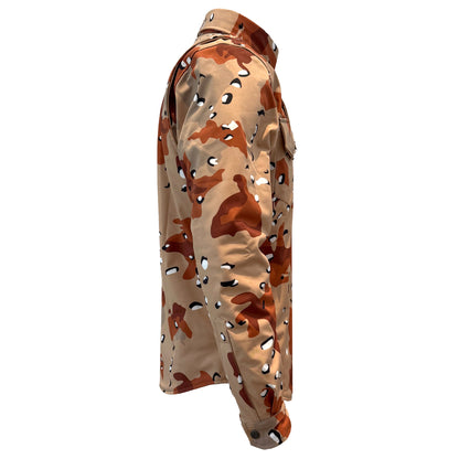 Protective SoftShell Winter Jacket for Men - Camouflage Dagger Two with Pads