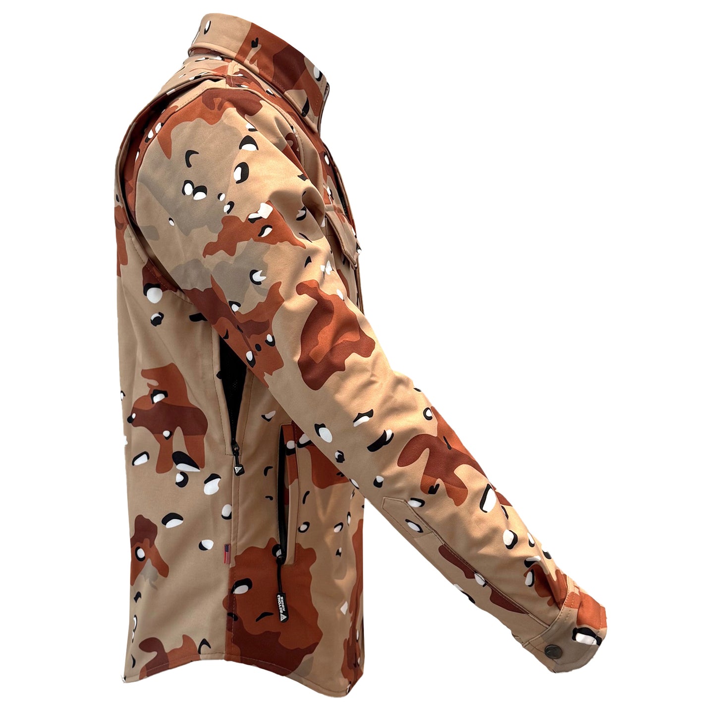 Protective SoftShell Winter Jacket for Men - Camouflage Dagger Two with Pads