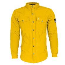 Protective SoftShell Winter Jacket for Men - Yellow Matte with Pads