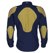 Protective SoftShell Winter Jacket for Men - Navy Blue Matte with Pads