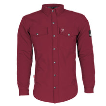 Protective SoftShell Winter Jacket for Men - Red Maroon Matte with Pads