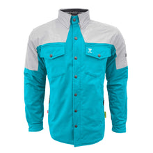 SoftShell Reflective Arctic Blue Eclipse Winter Jacket for Men - with Pads