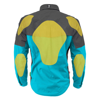 SoftShell Reflective Arctic Blue Nebula Winter Jacket for Men - with Pads