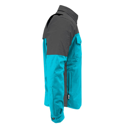 SoftShell Reflective Arctic Blue Nebula Winter Jacket for Men - with Pads