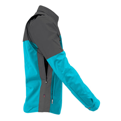SoftShell Reflective Arctic Blue Nebula Winter Jacket for Men - with Pads
