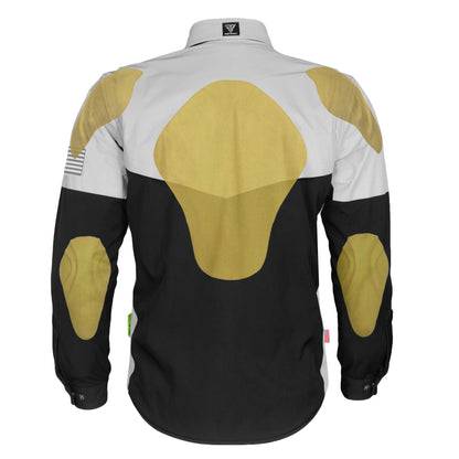 SoftShell-Reflective-Winter-Jacket-for-Men-Black-Silver-Back-With-Pads