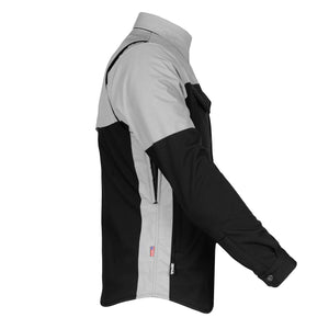 SoftShell-Reflective-Winter-Jacket-for-Men-Black-Silver-With-Raised-Sleeve