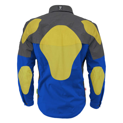 SoftShell Reflective Blue Nebula Winter Jacket for Men - with Pads