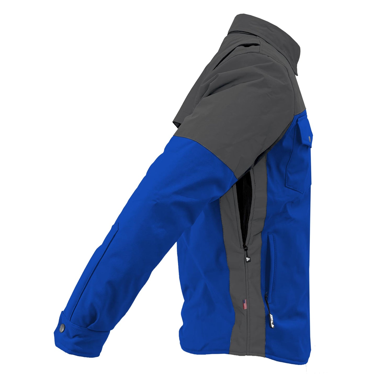 SoftShell Reflective Blue Nebula Winter Jacket for Men - with Pads