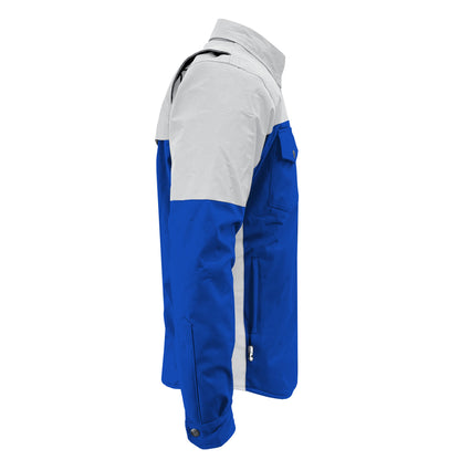 SoftShell Reflective Blue Eclipse Winter Jacket for Men - with Pads