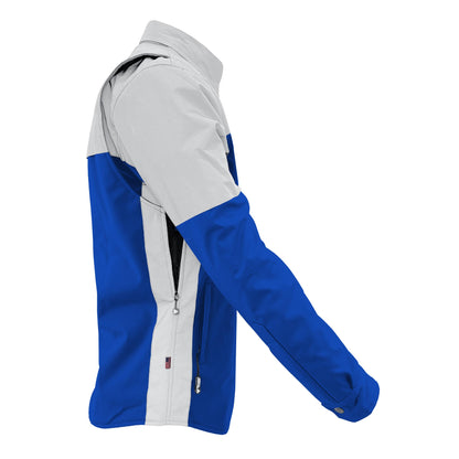 SoftShell Reflective Blue Eclipse Winter Jacket for Men - with Pads