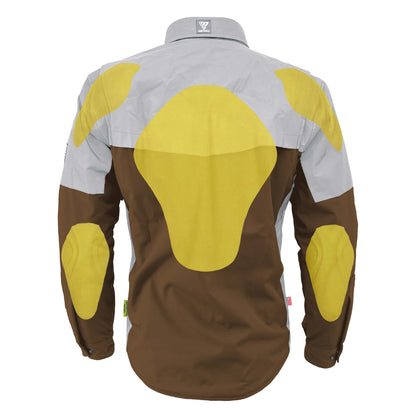 SoftShell Reflective Brown Eclipse Winter Jacket for Men - with Pads