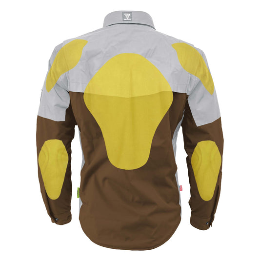 SoftShell Reflective Brown Eclipse Winter Jacket for Men - with Pads