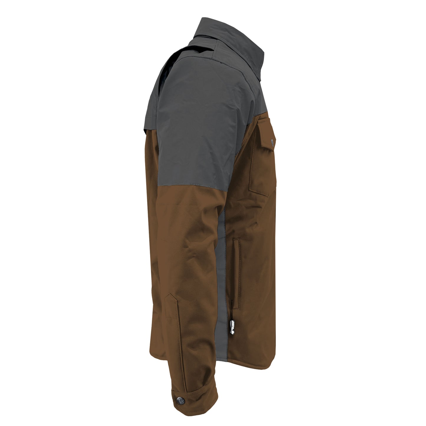 SoftShell Reflective Brown Nebula Winter Jacket for Men - with Pads