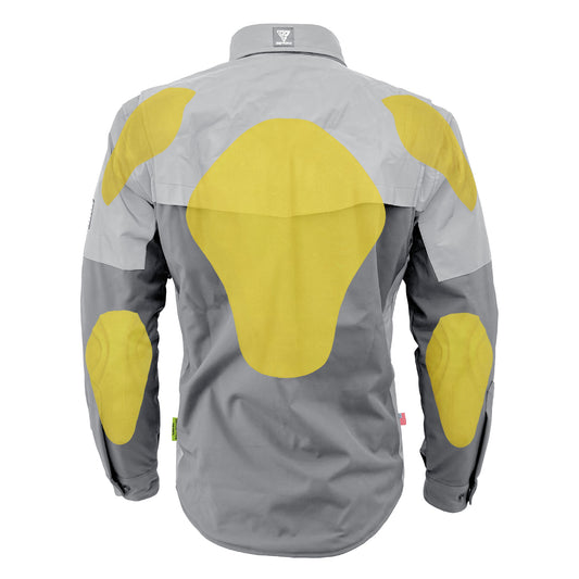 SoftShell Reflective "Twilight Titanium" Winter Jacket for Men - Grey Matte with Pads