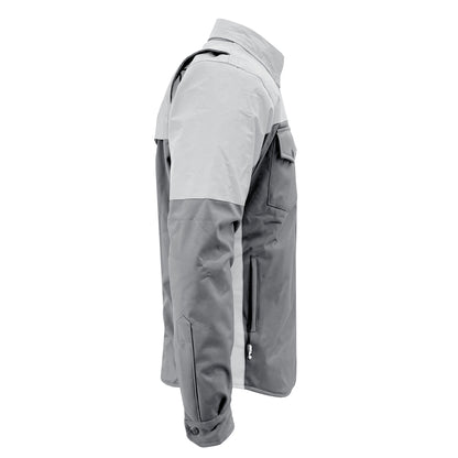 SoftShell Reflective "Twilight Titanium" Winter Jacket for Men - Grey Matte with Pads