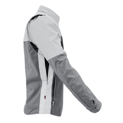 SoftShell Reflective "Twilight Titanium" Winter Jacket for Men - Grey Matte with Pads