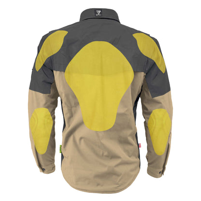 SoftShell Reflective Khaki Nebula Winter Jacket for Men - with Pads