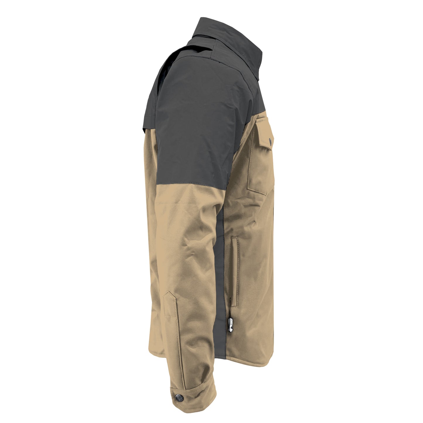 SoftShell Reflective Khaki Nebula Winter Jacket for Men - with Pads