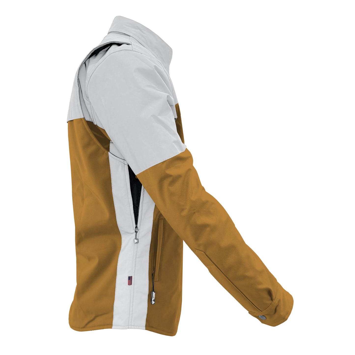 SoftShell Reflective Mustard Eclipse Winter Jacket for Men - with Pads