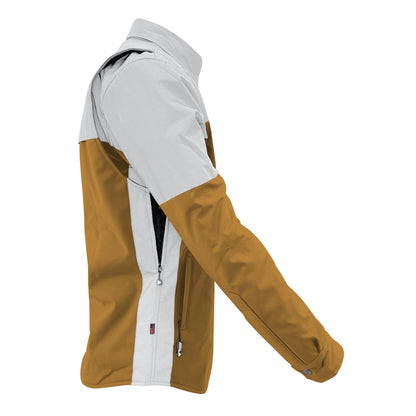 SoftShell Reflective Mustard Eclipse Winter Jacket for Men - with Pads