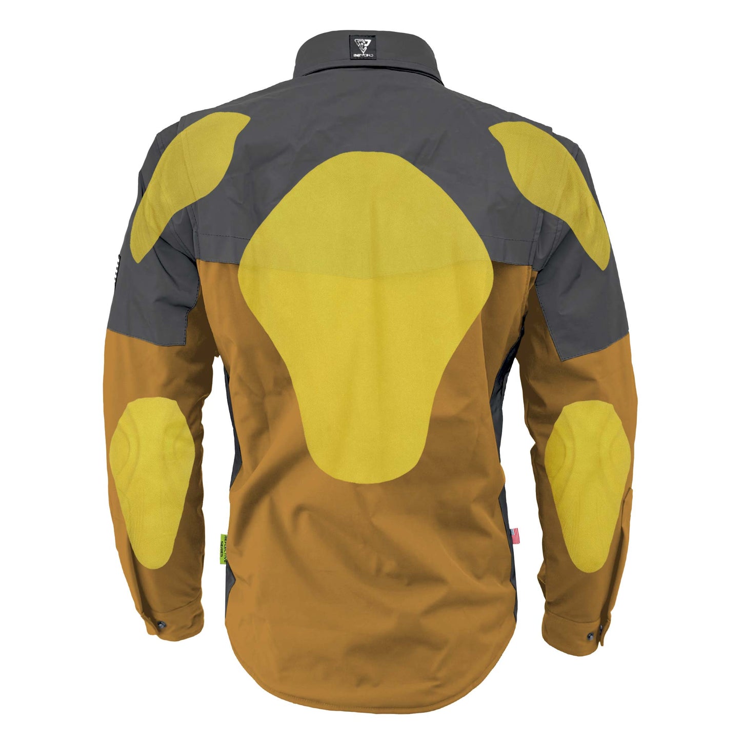 SoftShell Reflective Mustard Nebula Winter Jacket for Men - with Pads