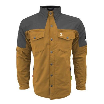 SoftShell Reflective Mustard Nebula Winter Jacket for Men - with Pads