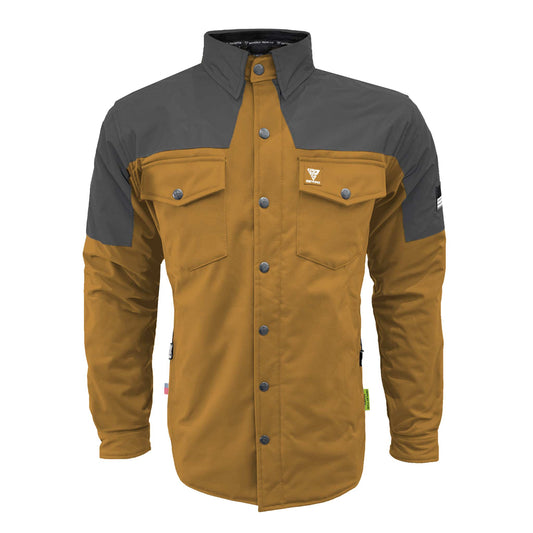 SoftShell Reflective Mustard Nebula Winter Jacket for Men - with Pads