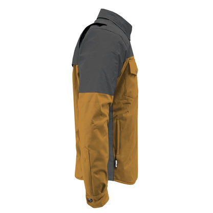 SoftShell Reflective Mustard Nebula Winter Jacket for Men - with Pads