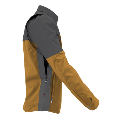 SoftShell Reflective Mustard Nebula Winter Jacket for Men - with Pads