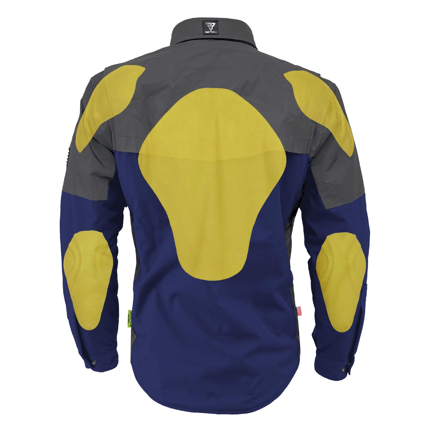 SoftShell Reflective Navy Blue Nebula Winter Jacket for Men - with Pads