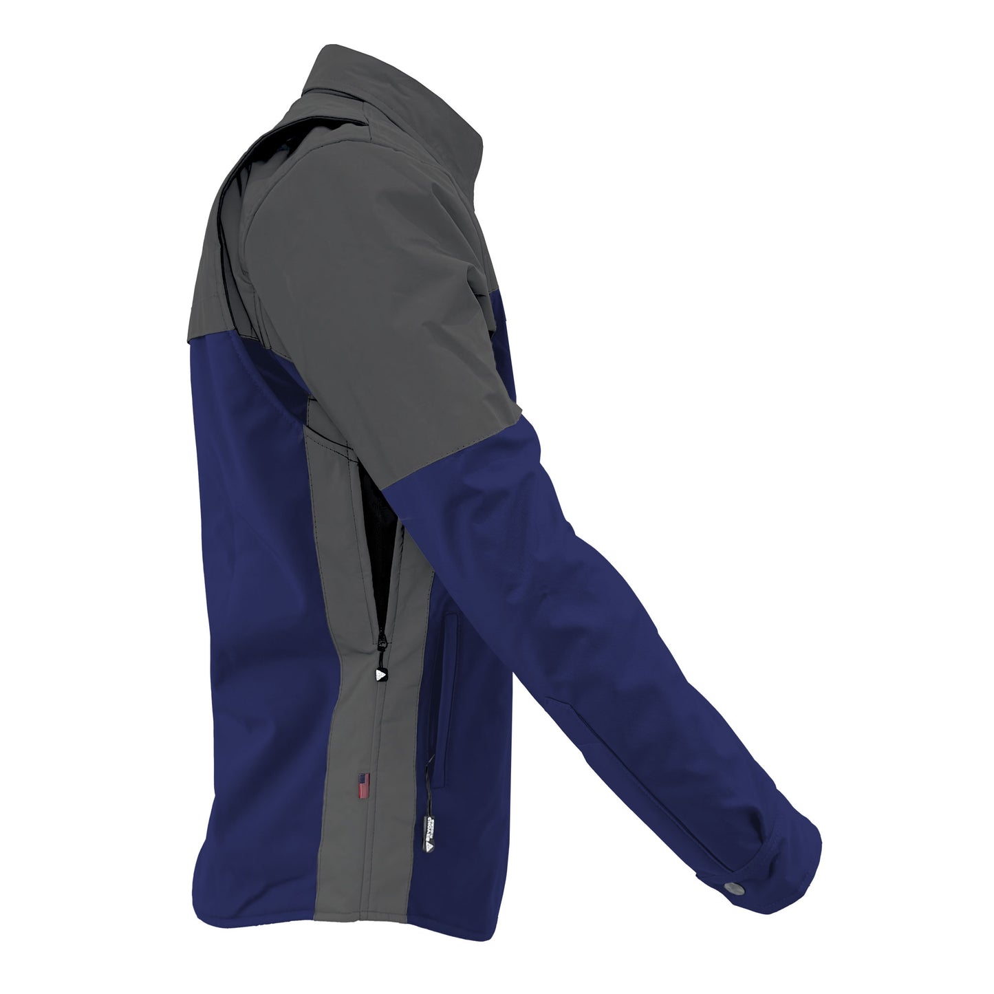 SoftShell Reflective Navy Blue Nebula Winter Jacket for Men - with Pads