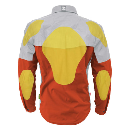 SoftShell Reflective Orange Eclipse Winter Jacket for Men - with Pads