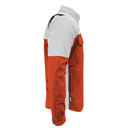 SoftShell Reflective Orange Eclipse Winter Jacket for Men - with Pads