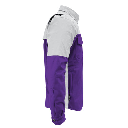 SoftShell Reflective Purple Eclipse Winter Jacket for Men - with Pads