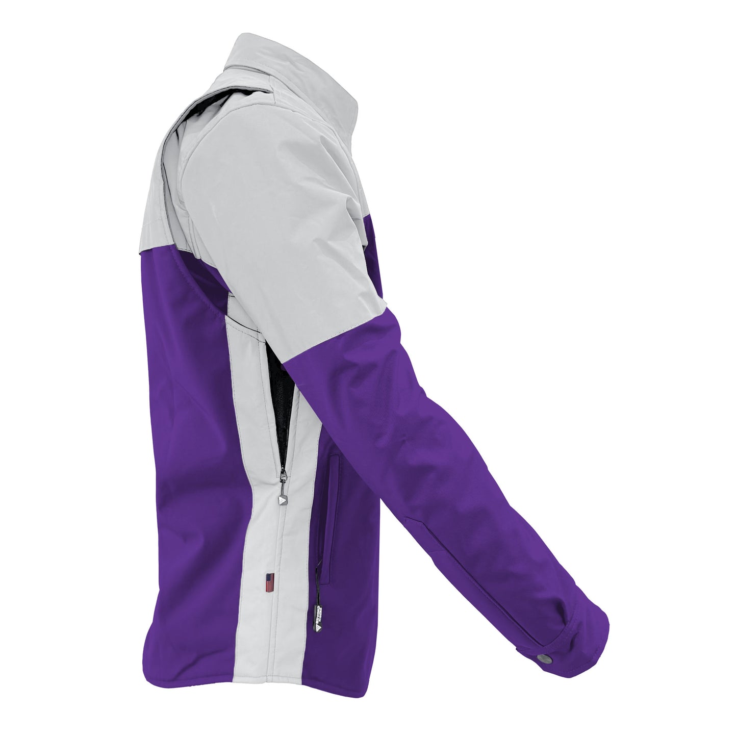 SoftShell Reflective Purple Eclipse Winter Jacket for Men - with Pads
