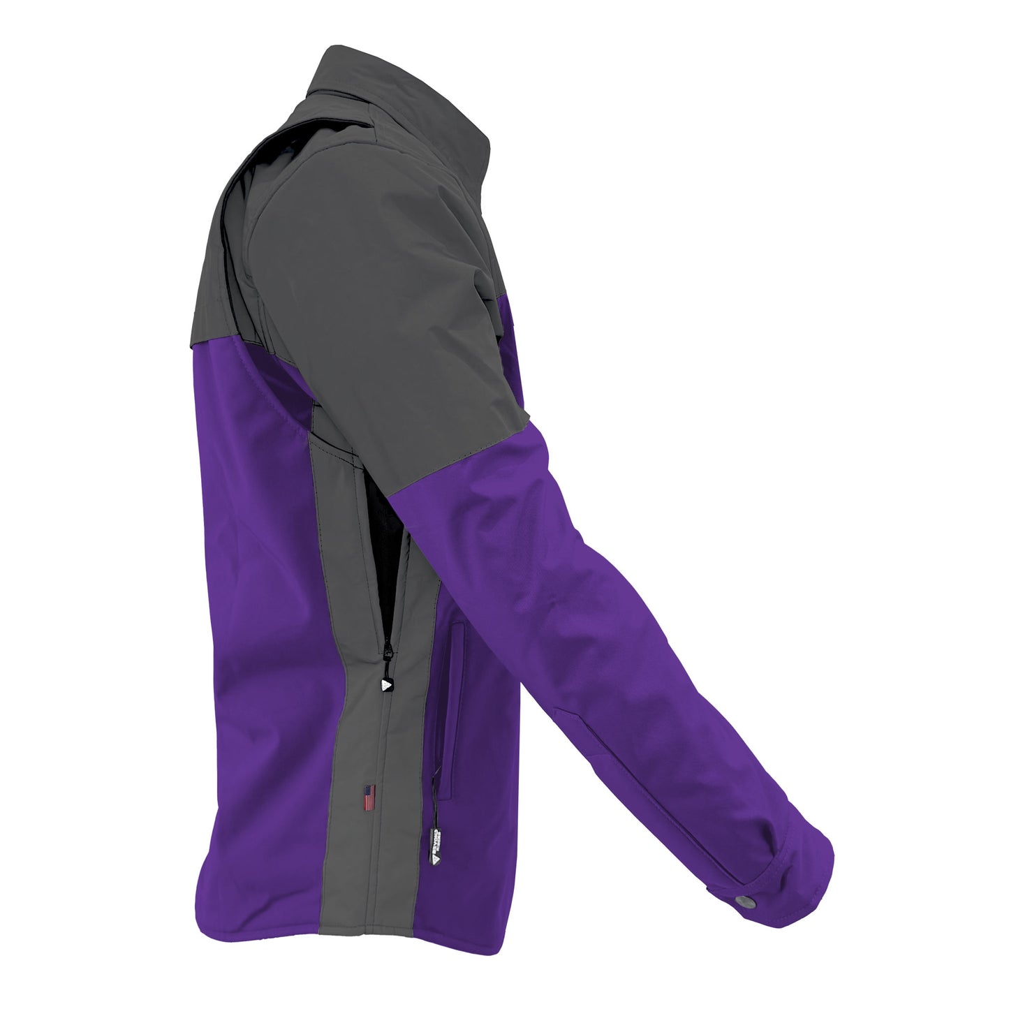SoftShell Reflective Purple Nebula Winter Jacket for Men - with Pads