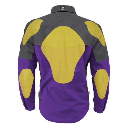 SoftShell Reflective Purple Nebula Winter Jacket for Men - with Pads