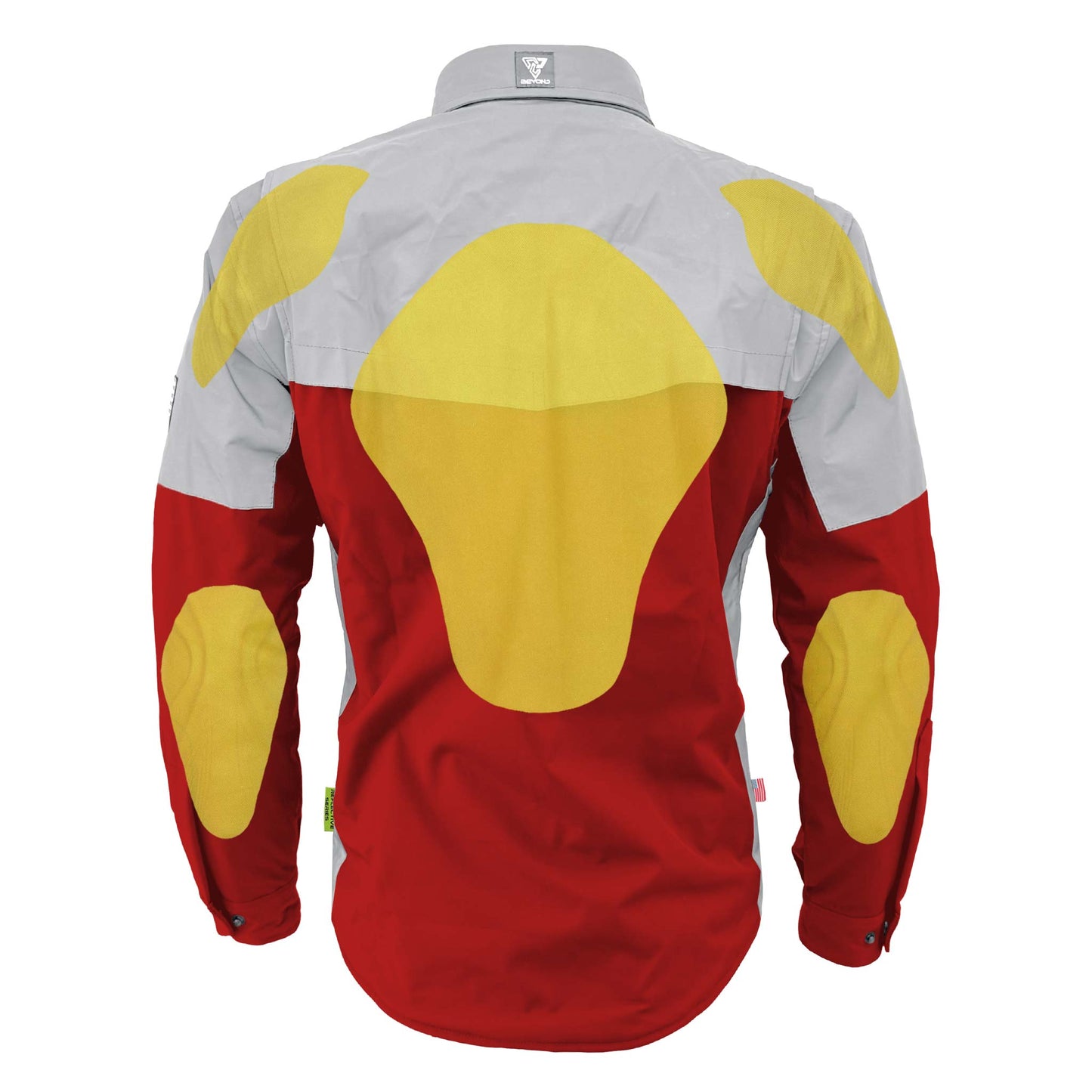 SoftShell Reflective Red Eclipse Winter Jacket for Men - with Pads