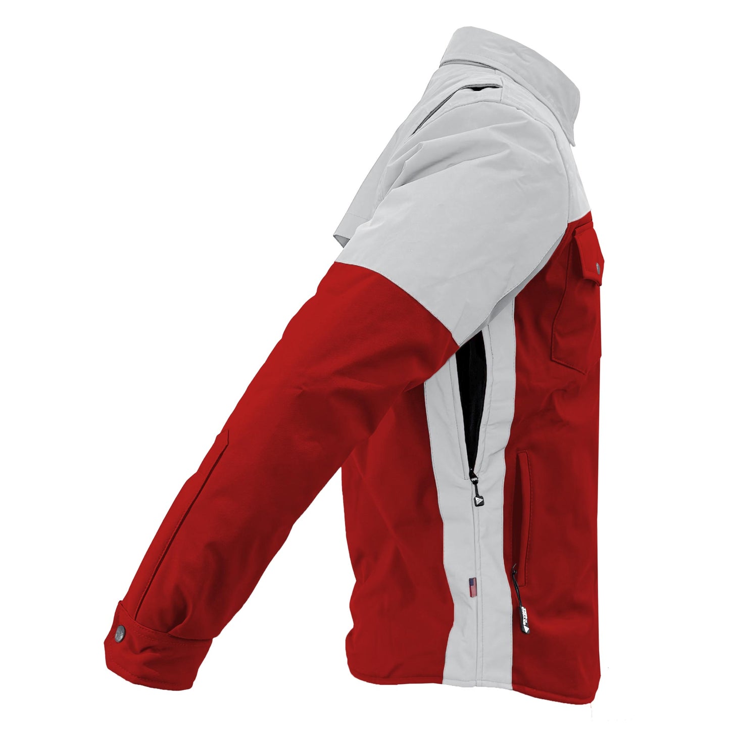 SoftShell Reflective Red Eclipse Winter Jacket for Men - with Pads